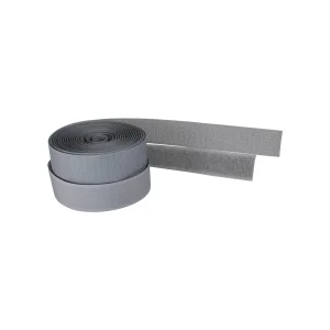 InLine® Kabelbinder, Klettband 2-teilig, 25mm, grau, 3m