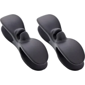 InLine® Kabelaufwickler für Gerätekabel, selbstklebend, schwarz, 2er-Set