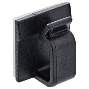 100er Pack InLine® Kabelmanager Klebesockel M, Nylon, 3M-Klebepad, schwarz