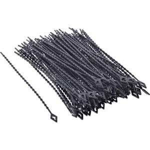 InLine® Kabelbinder Kugelbinder schwarz, Länge 100mm, 100 Stück