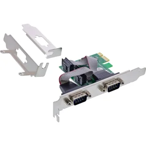 InLine® Schnittstellenkarte, 2x Seriell RS-232, PCIe, AX99100, Low-Profile