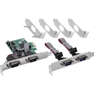 InLine® PCIe 4-Port RS-232 Karte, 4x D-Sub 9 Stecker, inkl. Low-Profile