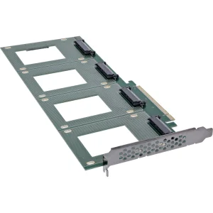InLine® PCIe Karte zu 4x intern U.2 NVMe SFF-8639 – Bifurcation, PCIe x16