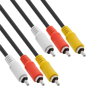 InLine® Cinch Kabel, Audio/Video 3x Cinch, Stecker / Stecker, 1,5m