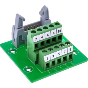 InLine® IDC 10 Buchse an Terminalblock, 5-polig, auf Platine