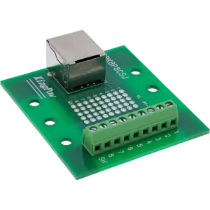 InLine® Terminalblock, RJ45 Buchse, gerade, für Hutschiene