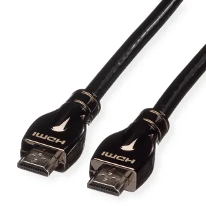 ROLINE 4K HDMI Ultra HD Kabel mit Ethernet, ST/ST, schwarz, 10 m