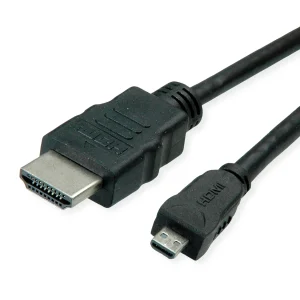 ROLINE GREEN HDMI High Speed Kabel mit Ethernet, HDMI ST - Micro HDMI ST, 2 m