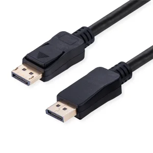VALUE DisplayPort Kabel, v2.1, 16K, 80Gbit/s, DP ST - ST, schwarz, 2 m
