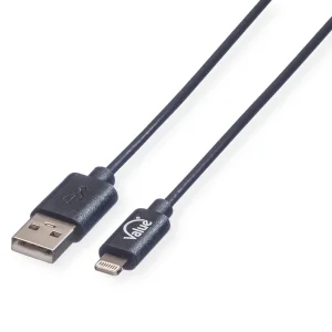 VALUE USB 2.0 Sync- & Ladekabel mit 8pin-Anschluss, 1,8 m