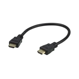 ATEN 2L-7DA3H High Speed True 4K HDMI Kabel mit Ethernet, schwarz, 0,3 m