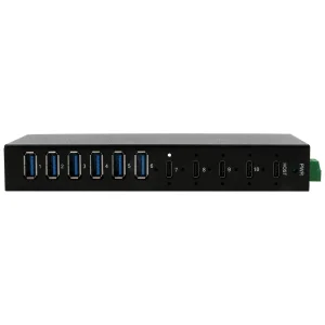 EXSYS EX-12290HMS 10 Port USB 3.2 Gen 2x1 Metall HUB, mit 4x USB-C und 6x USB-A 3.2 Gen 1 Ports