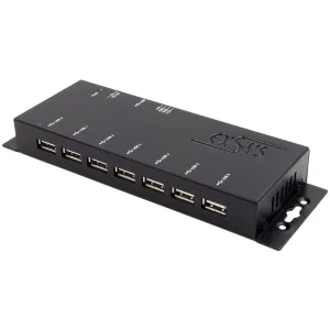 EXSYS EX-1177-2S USB 2.0 Hub mit 7 Ports 15KV ESD Überspannungs-Schutz