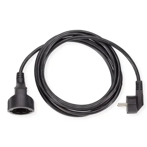 BACHMANN Schutzkontakt-Verlängerungskabel, 230VAC, schwarz, 10 m