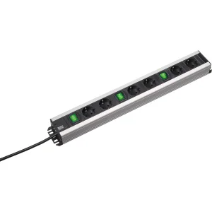 BACHMANN Handwerkerleiste 6x Schutzkontakt 3x Schalter, 2 m