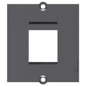 BACHMANN Custom Modul Rahmen 1x Keystone, schwarz