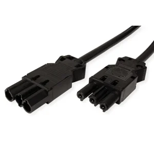 BACHMANN Geräteverlängerung GST18-3 Stecker/Kupplung, schwarz, 4 m