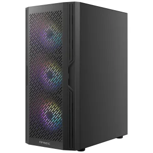 ANTEC AX20 PC Gehäuse Midi Tower Gaming Black ATX, schwarz
