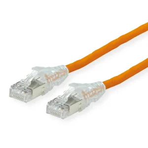 DÄTWYLER Patchkabel Cat.6A (Class EA) S/FTP, CU 7702 flex LSOH, AMP v2, orange, 2 m