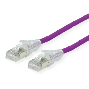 DÄTWYLER Patchkabel Cat.6A (Class EA) S/FTP, CU 7702 flex LSOH, AMP v2, violett, 7,5 m
