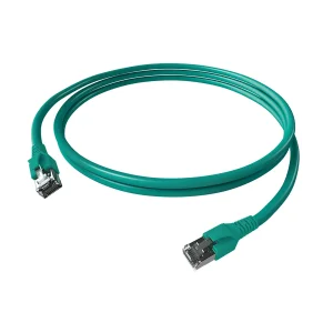 EasyLan FlexBoot Patchkabel Cat.6A, S/FTP, türkis, 1 m