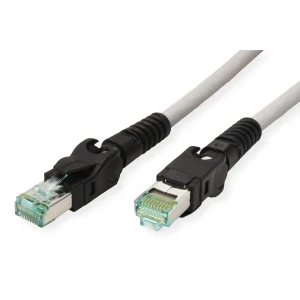 EasyLan VarioBoot Patchkabel Cat.6A, S/FTP, grau, 10 m