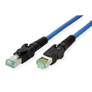 EasyLan VarioBoot Patchkabel Cat.6A, S/FTP, blau, 1,5 m