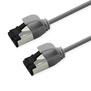 ROLINE S/FTP-(PiMF-) Patchkabel Cat.8 (Class I), Slim, LSOH, PoE, grau, 2 m