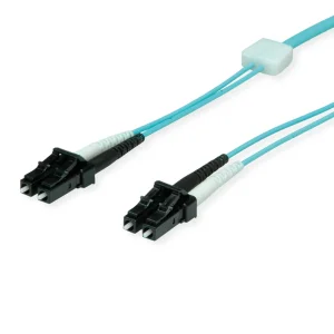 EasyLan LWL-LED-Patchkabel duplex 50/125µm OM3, LC/LC, türkis, 1 m