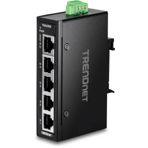 TRENDnet TI-ELC50 5-Port Ethernet Mini Switch Industrial DIN-Rail