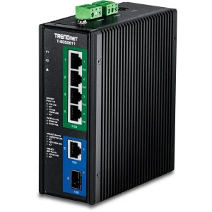 TRENDnet TI-BG50611 Industrial  DIN-Rail Switch 2,5G 6-Port PoE++ mit 10G Ports