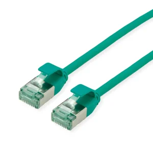 ROLINE RM U/FTP DataCenter Patchkabel Cat.6A (Class EA), slim, grün, 3 m