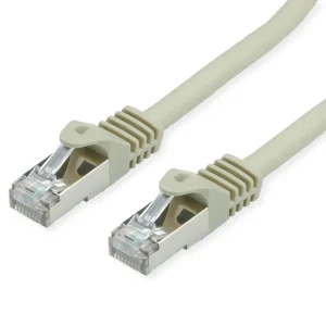 VALUE S/FTP-Kabel Cat.7, mit RJ-45 Steckern (500 MHz / Class EA), grau, 0,5 m