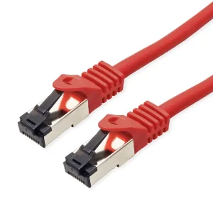 VALUE S/FTP-(PiMF-) Patchkabel Cat.8 (Class I), LSOH, Litzendraht, rot, 2 m