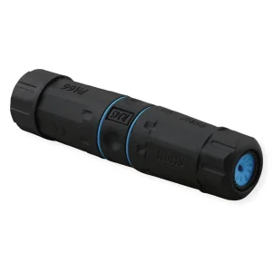 VALUE RJ-45 Kupplung geschirmt, Cat.6 (Class E), Outdoor/Industrie, schwarz