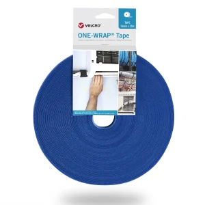 VELCRO® One Wrap® Band 30 mm breit, blau, 25 m