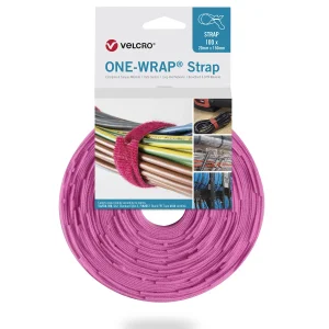 VELCRO® One Wrap® Strap 13mm x 200mm, 100 Stück, rosa