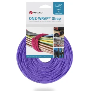 VELCRO® One Wrap® Strap 20mm x 330mm, 100 Stück, violett