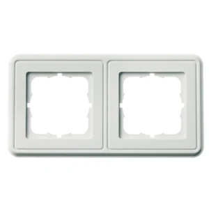 TELEGÄRTNER Abdeckrahmen 151 x 80 mm, 2-fach, alpinweiss