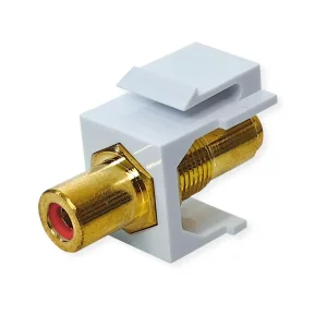 VALUE RCA-Keystone-Kupplung, Kunststoff, rot