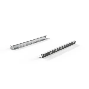 SCHROFF VARISTAR Gleitschienen 25kg Traglast, f. 1000mm Tiefe, 2 St.