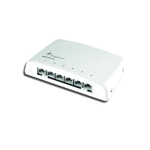 TELEGÄRTNER Mini-Verteiler geschirmt, alpinweiß, MPD6-HS K Cat.6A (tiefgest. n. ISO/IEC)