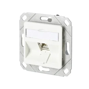 METZ CONNECT C6Amodul 1 Port 180°M UPk-Dose, reinweiß RAL9010