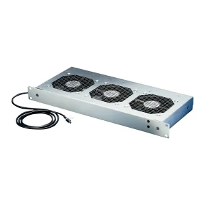 SCHROFF 19" Umlüfter, 3 Ventilatoren, 1 HE, 24 VDC, drehzahlgeregelt und funktionsüberwacht