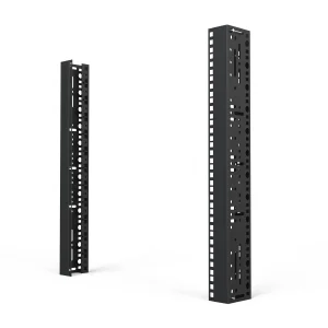 SCHROFF 19"-Winkelprofil mit Universal-Lochung (EIA), RAL 7035 - WINKELPROFIL 19"12HE 7035(2X)