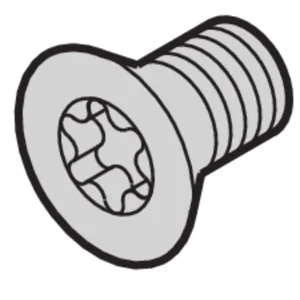 SCHROFF Senkkopfschraube mit Torx - SEKOSCHR-TORX.M4X5 (100STK)