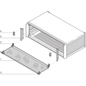 SCHROFF Frontabdeckhaube 3 HE - FRONTHAUBE 3HE 63TE PROP/PRO
