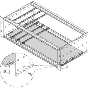 SCHROFF Montageplatte Standard - MONTAGEPLATTE 160T 28TE