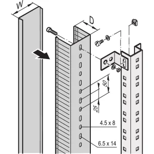 SCHROFF Kabelkanal - KABELKANAL BA6 66X30MM