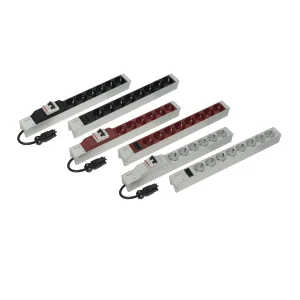 SCHROFF Schutzkontakt-Steckdosenl.Wieland Anschl.-STDL.8DO.Schutzkontakt SCHWARZ